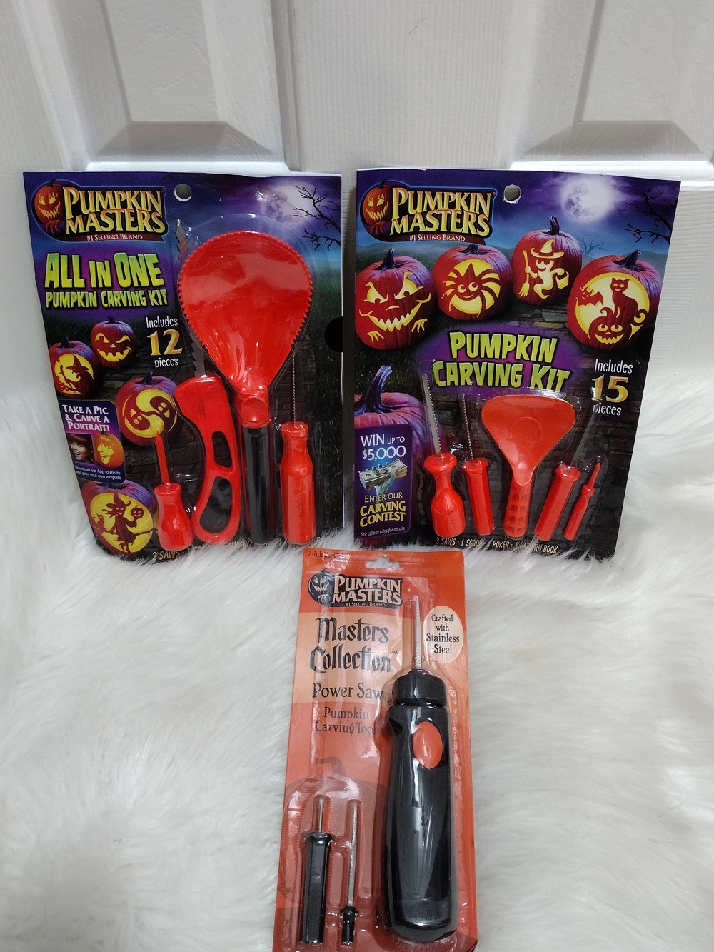 New Lot Halloween Bundle Pumpkin Carving Kits And Power Saw